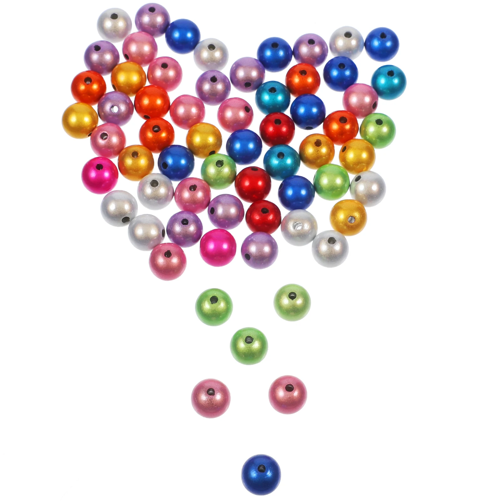 

Acrylic Bead Jewelry Round Spacer Beads Diy Crafts Accessories Necklace Loose Making