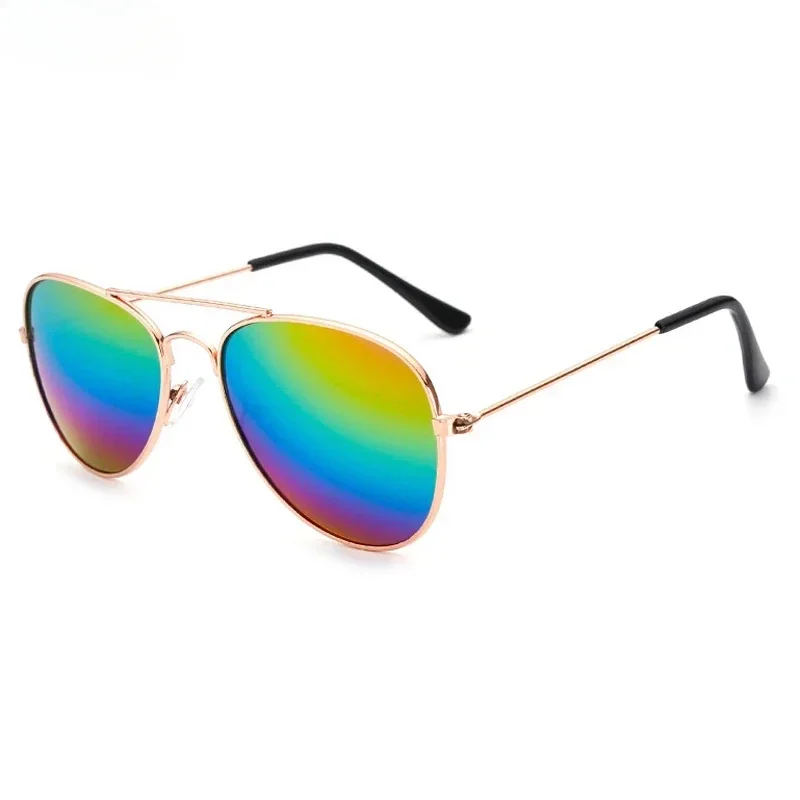 New Kids Sunglasses Fashion Colorful Boys Girls Reflective Sunglasses Kids Baby UV400 Outdoor High Definition Eyewear