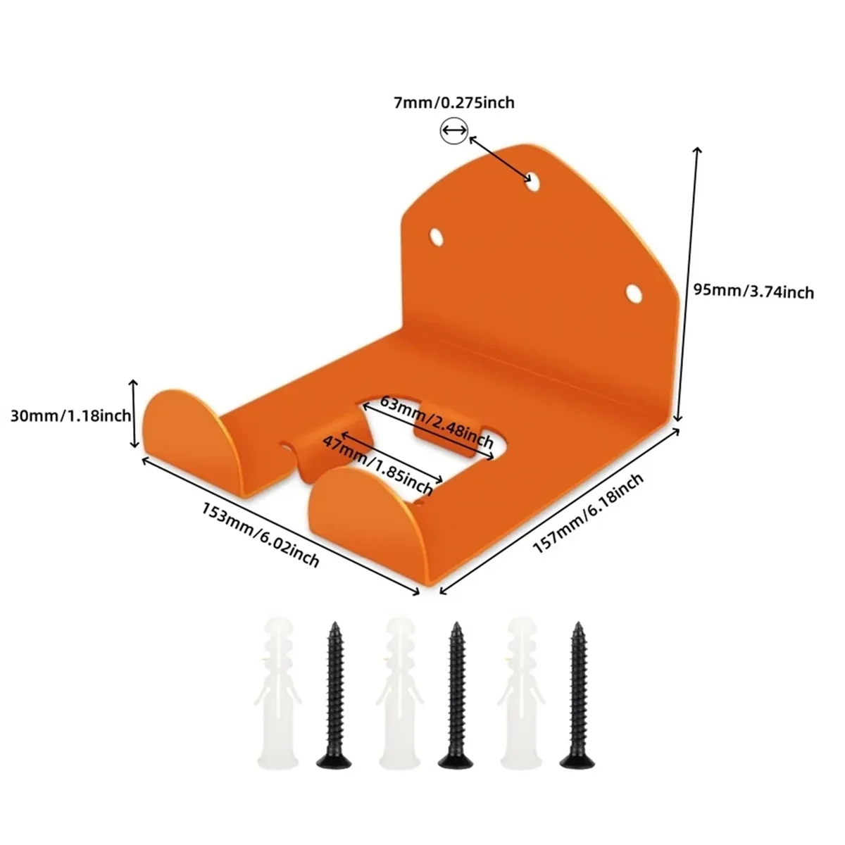 ABNJ 1 ชิ้น Trimmer Rack เครื่องมือ Organizer แขวนโรงรถเก็บ Chainsaw หญ้าวัชพืช Whackers ผู้ถือสวนเครื่องมือ