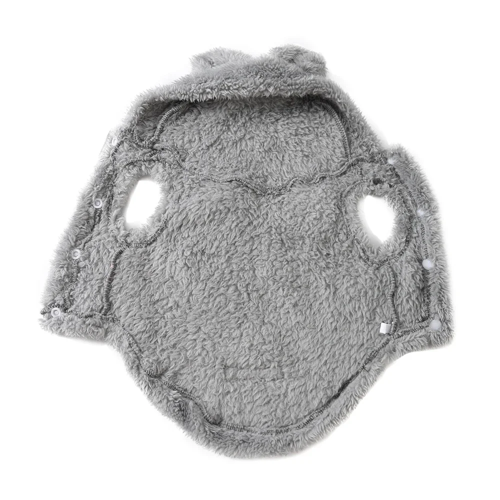 Haustier-Katzen-Mantel, Kapuzenpullover für kleine und mittelgroße Hunde, Winter, warme Fleece-Welpen-Kätzchen-Kleidung, Jacke, gemütliche süße Sphynx-Katzenpullover-Bekleidung – Detail 7