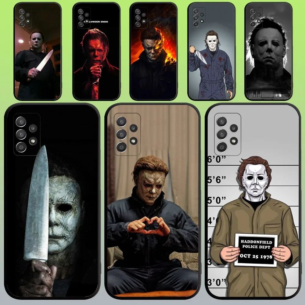 Horror H-Halloween Michael Myers Phone Case For Samsung Galaxy A20,A21s,A22,A31,A32,A52,A53,A72,73,A80,A91 Soft Black Cover