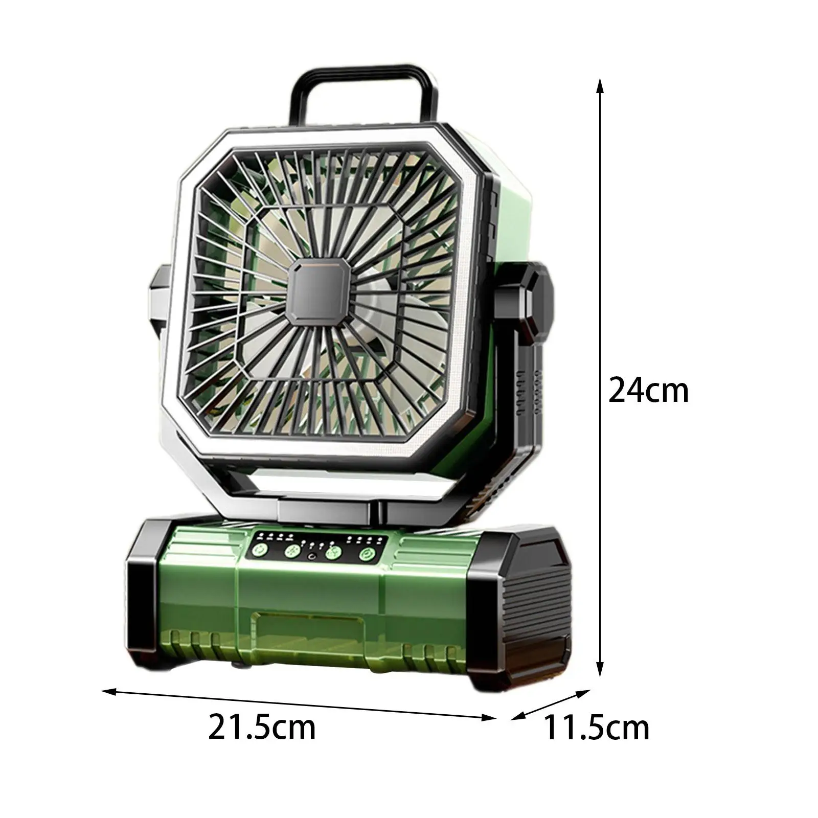 Camping Fan with Light USB Rechargeable Portable Fan for Travel RV Patio