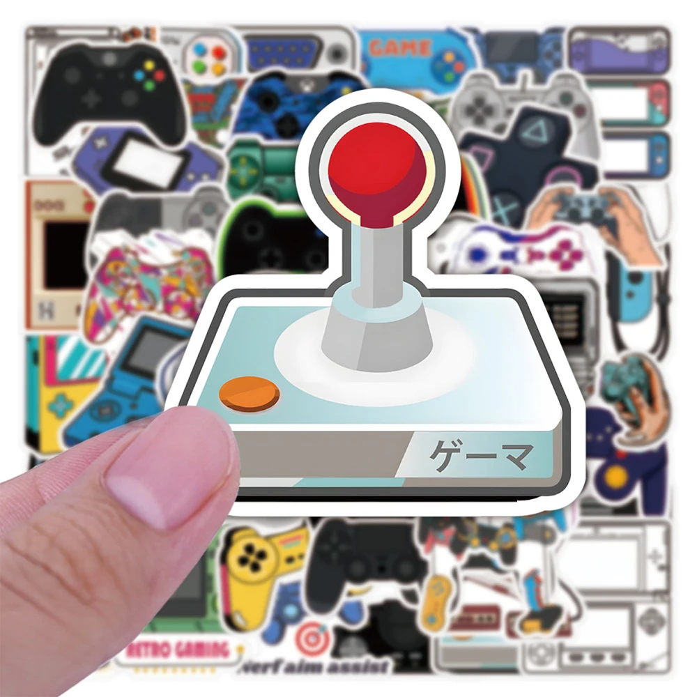 

10/30/50pcs Cool Game Console Gamepad Cartoon Stickers Vintage Video Game Decals DIY Stationery Helmet Laptop Bike Sticker Decor