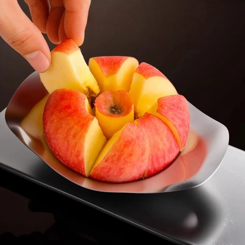Stainless Steel Apple Slicer Cutter Fruit Corer Slicer Multi‑Blade Apple Cutter Divider for Apple Pear Kitchen Fruit Gadget