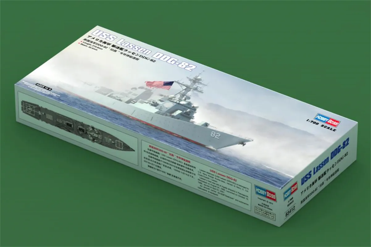 

HobbyBoss 1/700 Scale USS Lassen DDG-82 Battleship Military Plastic Assembly Model #83412