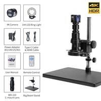 4K FHD Microscope Camera 45MP HDMI USB 3.0 Type-C Sony IMX Autofocus Digital Electronic Microscope for Phone Repair Soldering