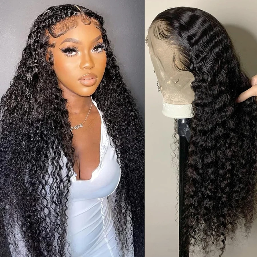 Lace Front Wigs Human Hair Deep Wave With Baby Hair Pre Plucked Bling Human Hair Wigs 12a Grade Wigs Human Hair