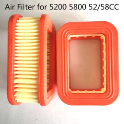 Gasoline Chainsaw Paper Air Filter Replacement Accessories For 5200 5800 52/58CC Chainsaws Air Filter