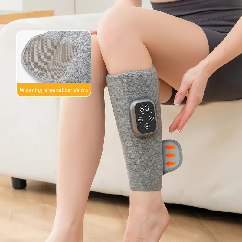 Calf Massager 360° Electric Pneumatic Leg Massager Calf Massager Rechargeable 4 Modes Air Compression Leg Massager Hot Compress