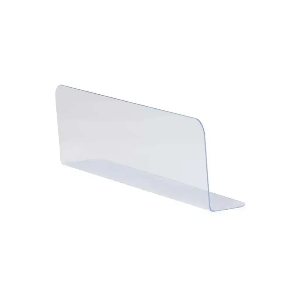 10pcs Plastic Pvc Shelf Rack Display Dividers Side Splitter Clear Thick 0.8mm For Retail Stores Commodity Arrange Storage