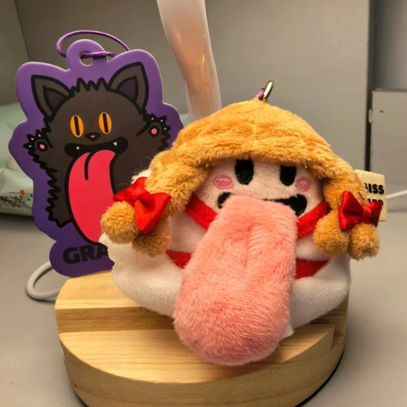 

Mini Plush Keychain Halloween Bat Black Cat Monkey King Unicorn Bag Charm Cute Pendant Backpack Wallet Fashion Accessory