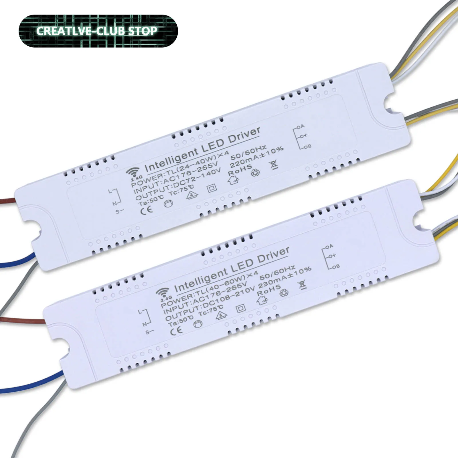 2.4G RF Remote ControlIntelligent LED Driver (20-40W)X4 (40-60W)X4 220mA 230mA Lighting Transformer For LED Dimming Driver