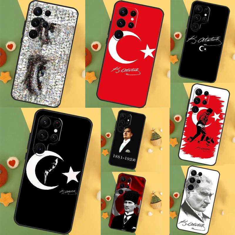 Чехол Mustafa Kemal Ataturk для Samsung Galaxy S24 Ultra S23 S22 Plus S21 S20 FE S8 S9 S10 Note 10 20 Ultra