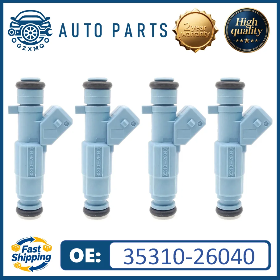 4pcs Fuel Injectors 35310-26040 For Hyundai Kia Excel Accent X3 1.5L#9260930001