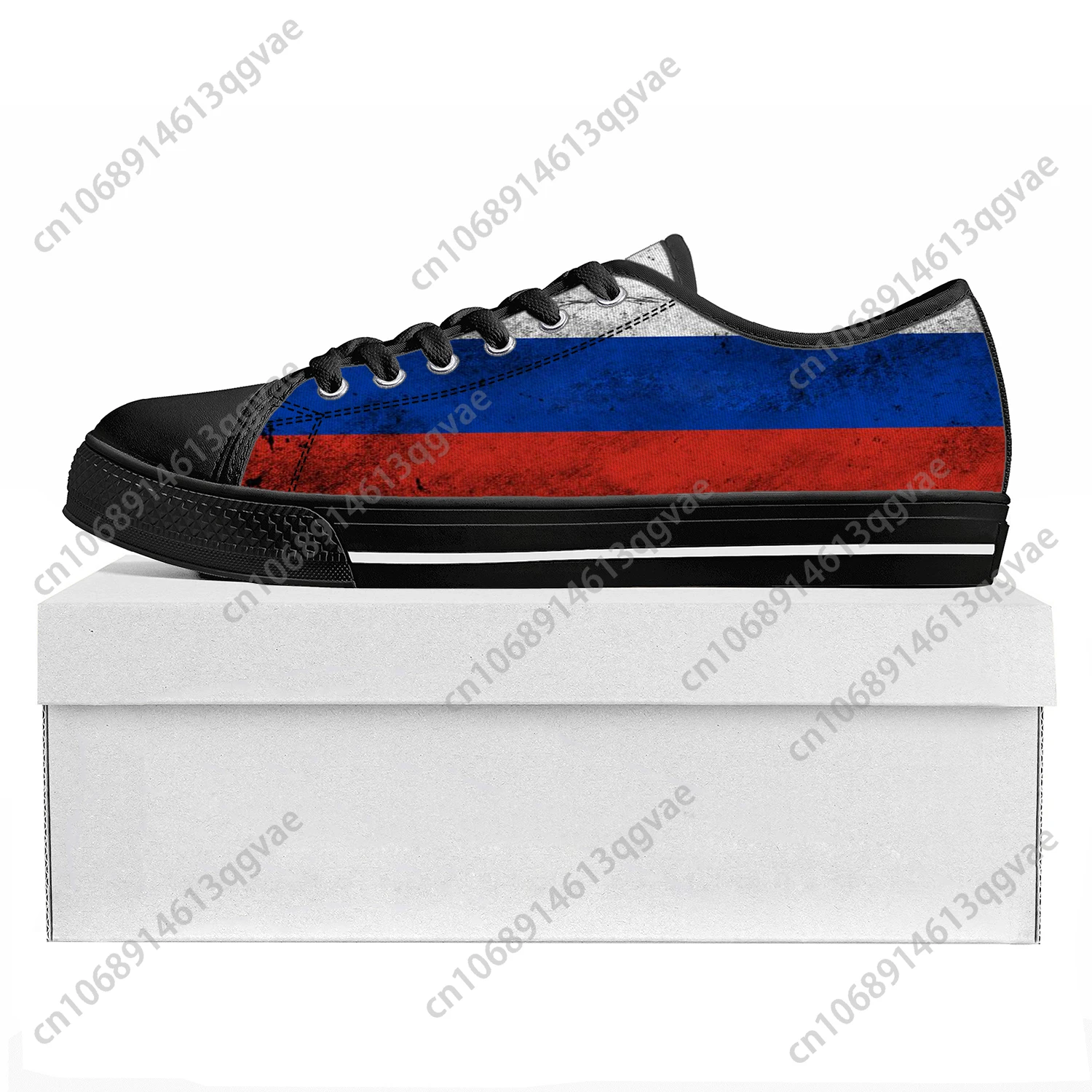 Russian Flag Low Top High Quality Sneakers Mens Womens Teenager Canvas Sneaker Russia Prode Casual Couple Shoes Custom Shoe