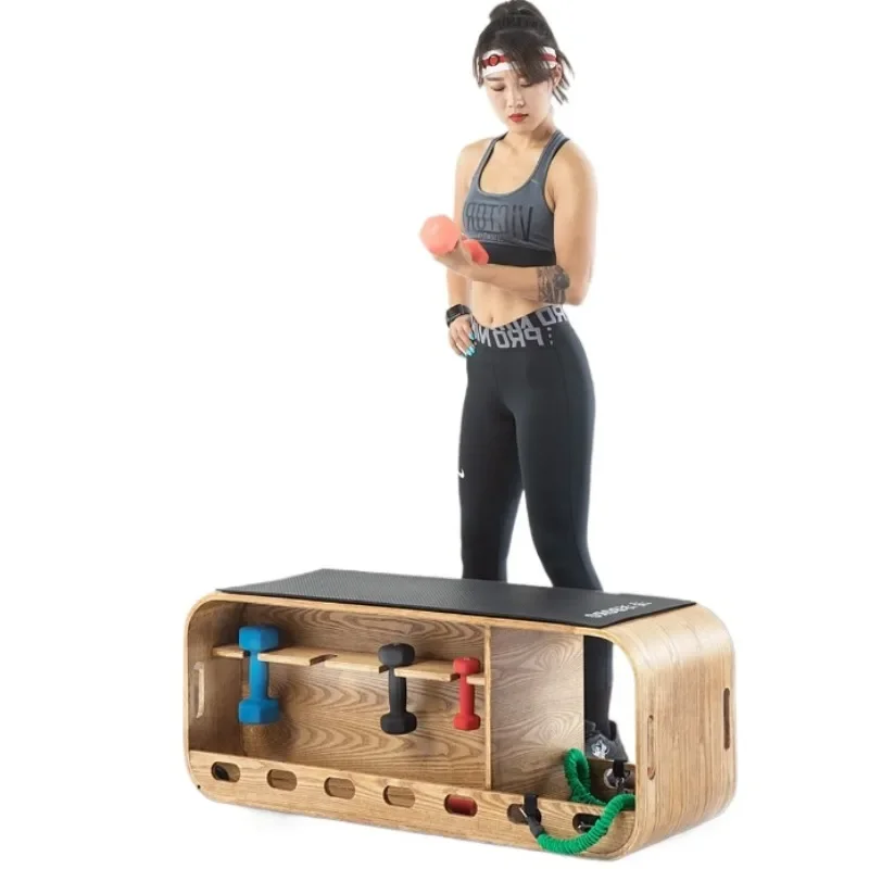 Multifunctional dumbbell stool flat tension rope training flat yoga exercise stool