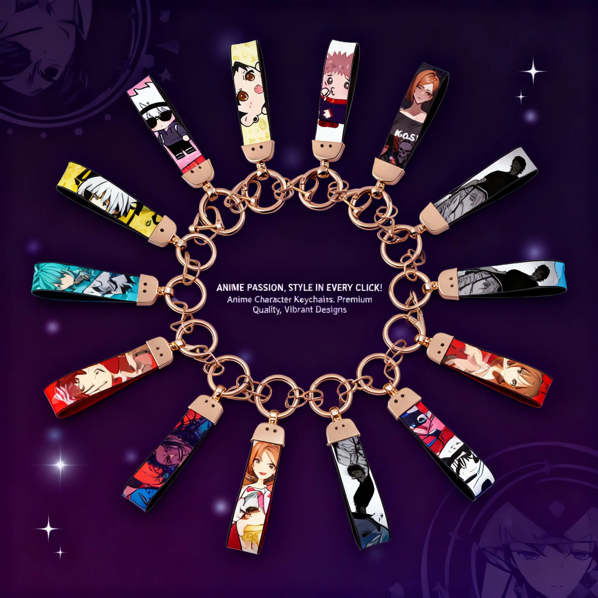 

Jujutsu Kaisen Keychain Gojo Satoru Cute Couple Keychain Bag Charm Car Keychain Reversal Cute Anime Accessories for Fans