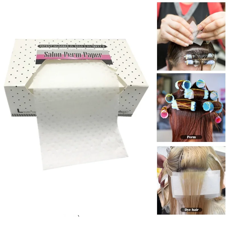 

Hair Curling Papers Perm Papers for Hair Curling Salon Disposable Tissue with High Temperature Resistance for Cold and Hot Perms