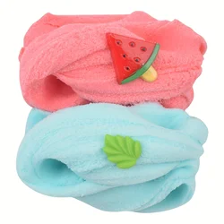 2pcs Cloud Slime Kit With Red Watermelon And Mint Charms, Scented DIY Slime Supplies For Girls And Boys, Stress Relief Toy