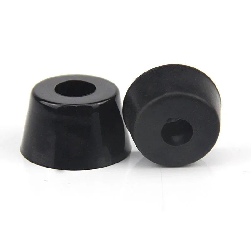 10pcs Anti Slip Furniture Legs Feet Shock Absorbing Conical Black Inside Without Washers For Furniture Machine Instruments Feet