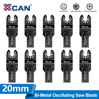 XCAN 1/2/5/10pcs Oscillating Saw Blades 20mm Bi-Metal Curved edge Multitool Blades for Wood Metal Plastic Cutting