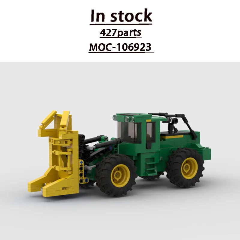 

MOC-106923 Urban Farm Agricultural Forest Timber Tractor Building Block Model 427 Parts Boys Children Birthday Toy Gift