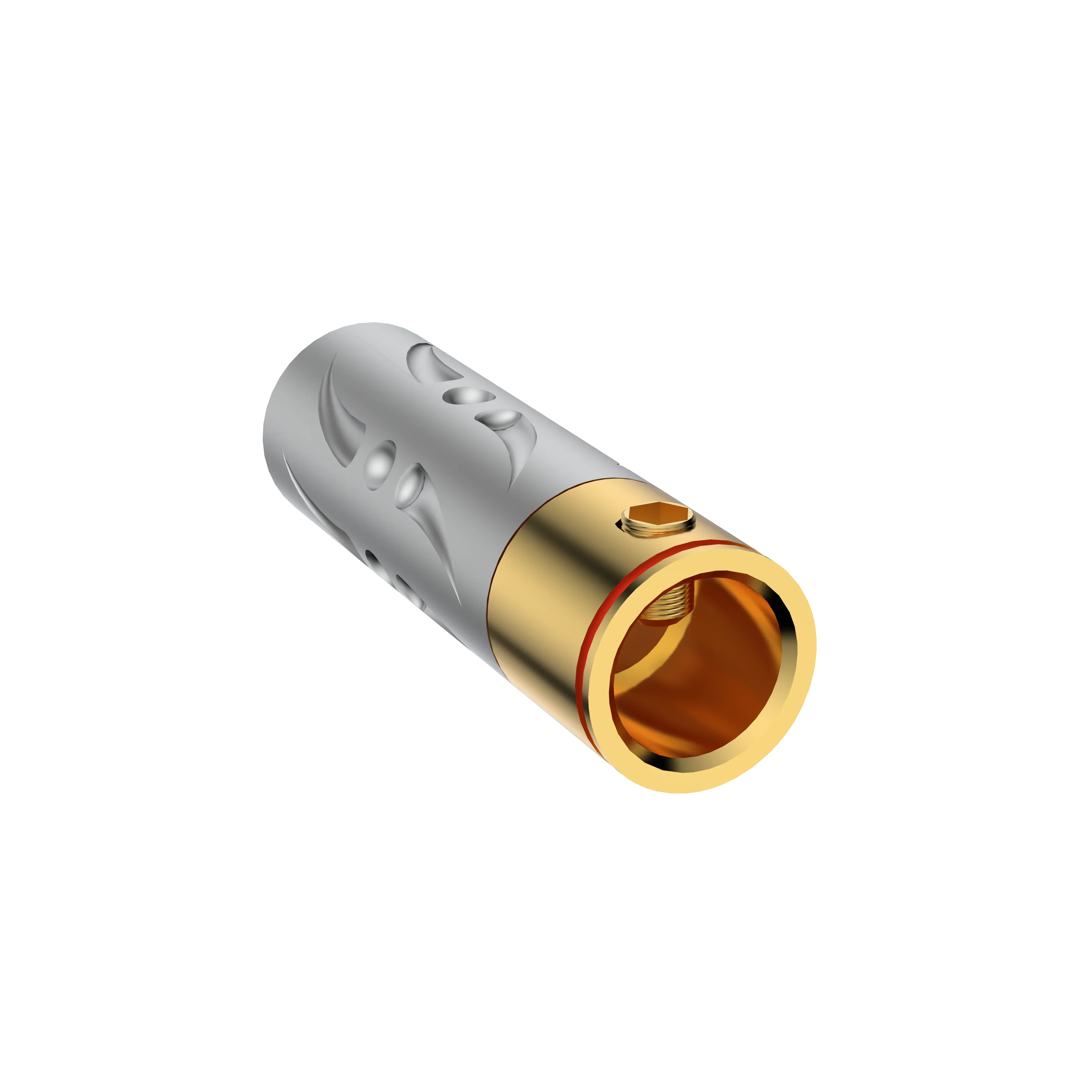 4 pçs de alta qualidade vr109g cobre puro banhado a ouro rca plug conector de áudio hifi rca plug conector cabo audiophile plug