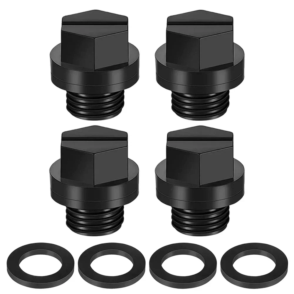 4 Pack Drain Plugs With O-Rings Pump Plug Pool Filters Replacement Pool Drain Pump Plug SPX1700FG For Hayward Pumps