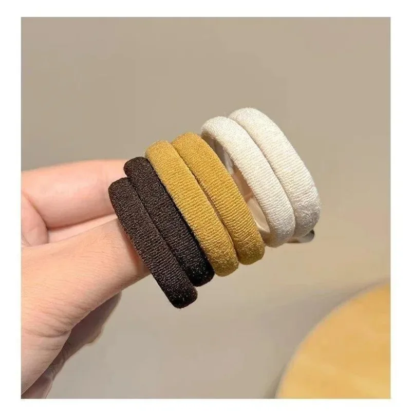 Thickened High Elastic Hair Ties French Minimalist Style 20Pcs Can Pack Elastic Bands For Girls Ladies