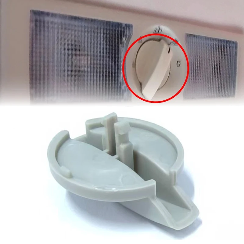 Para Vw Touran Amarok Golf Polo Transporter Skoda Rapid Seat Alhambra Altea Leon Toledo techo luz de lectura interruptor de perilla gris