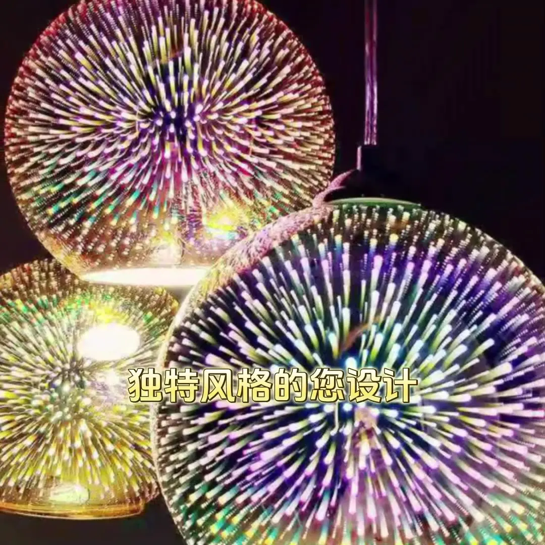 

Modern 3D Colorful Pendant Lights Creativity Glass LampDesign Pendant Lamp Loft Bar Dining Lamp Ball Hanging Light