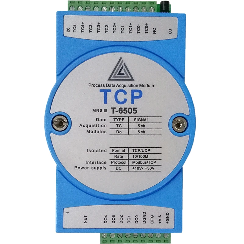

J / T / E / R / S/K, несколько термопар, модуль сбора температуры, Ethernet-связь, Modbus TCP