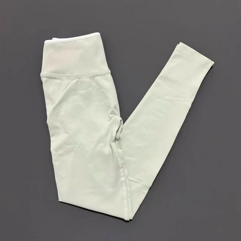 HISTELLO Gym-Leggings für Damen, nahtlose Yoga-Kleidung, gerippte Fitness-Leggings mit hoher Taille, Scrunch-Butt-Workout-Biker-Sporthose – Detail 14