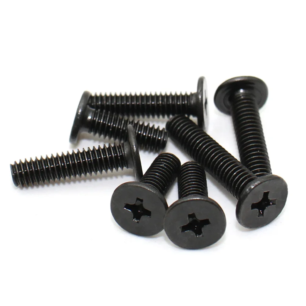 30/100/200pcs M2 M2.5 M3 M4 Phillips Ultra Thin Flat Wafer Head Screw Carbon Steel CM Thin Head Laptop Screw for Computer