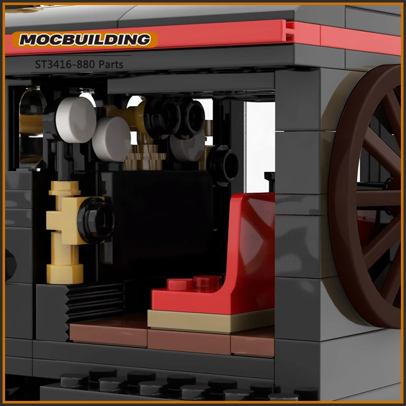 

Train Model MOC Movie Back to Beautiful Future Car Jules Verne Time Train Building Block Decoration Kids Birthday Gifts Toys