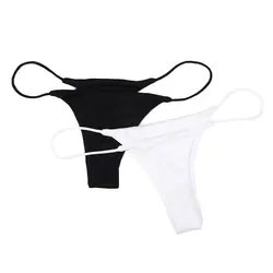 Thin Strappy Women Thongs and G Strings Plus Size Low Rise Female Cotton Bikini Underwear S-XL