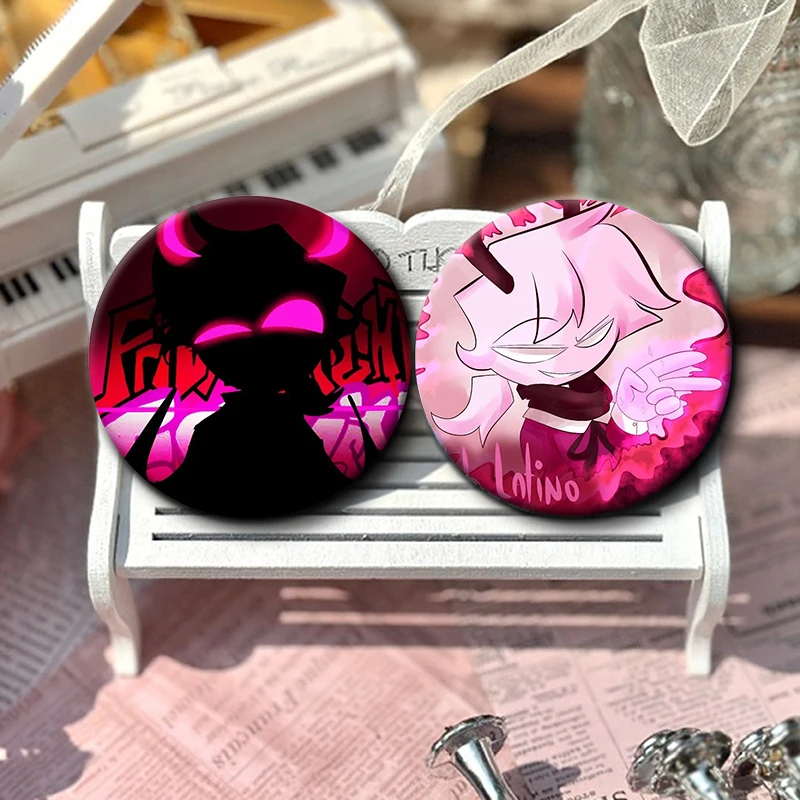 58MM Game Fnf Selever Button Pin Friday Night Funkin Selever Funny Meme Sarvente Cartoon Brooch Badge