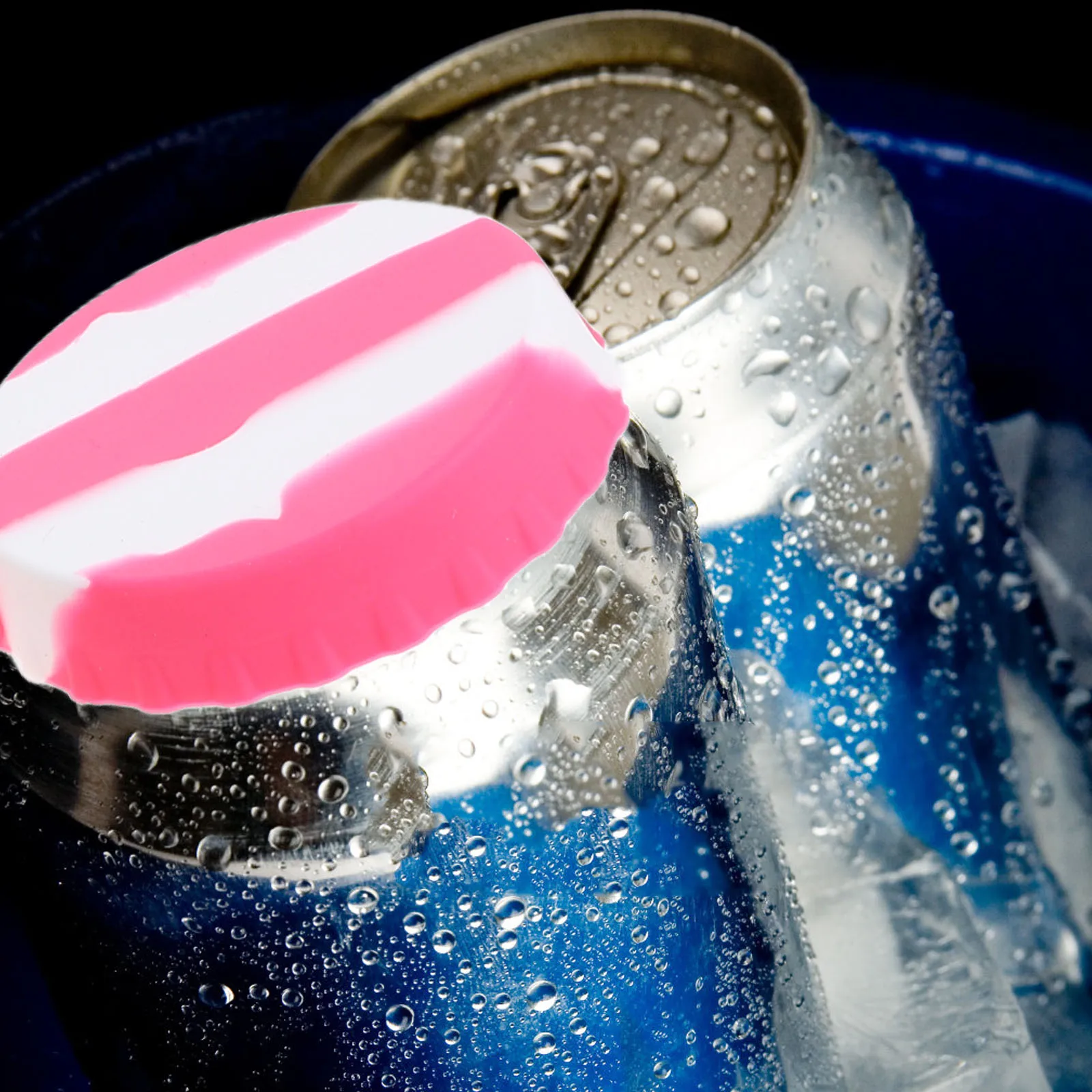 

6pcs Leakproof Bottle Caps Reusable Silicone Soda Can Lids Food Grade Seal Toppers Beverages Drink Covers Stopper Kitchen Bar
