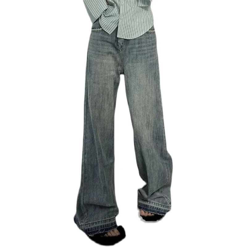 Jean calças femininas jeans jovem mulher roupas bordado padrão floral impressão arte gráfica decoração feminina denim moda