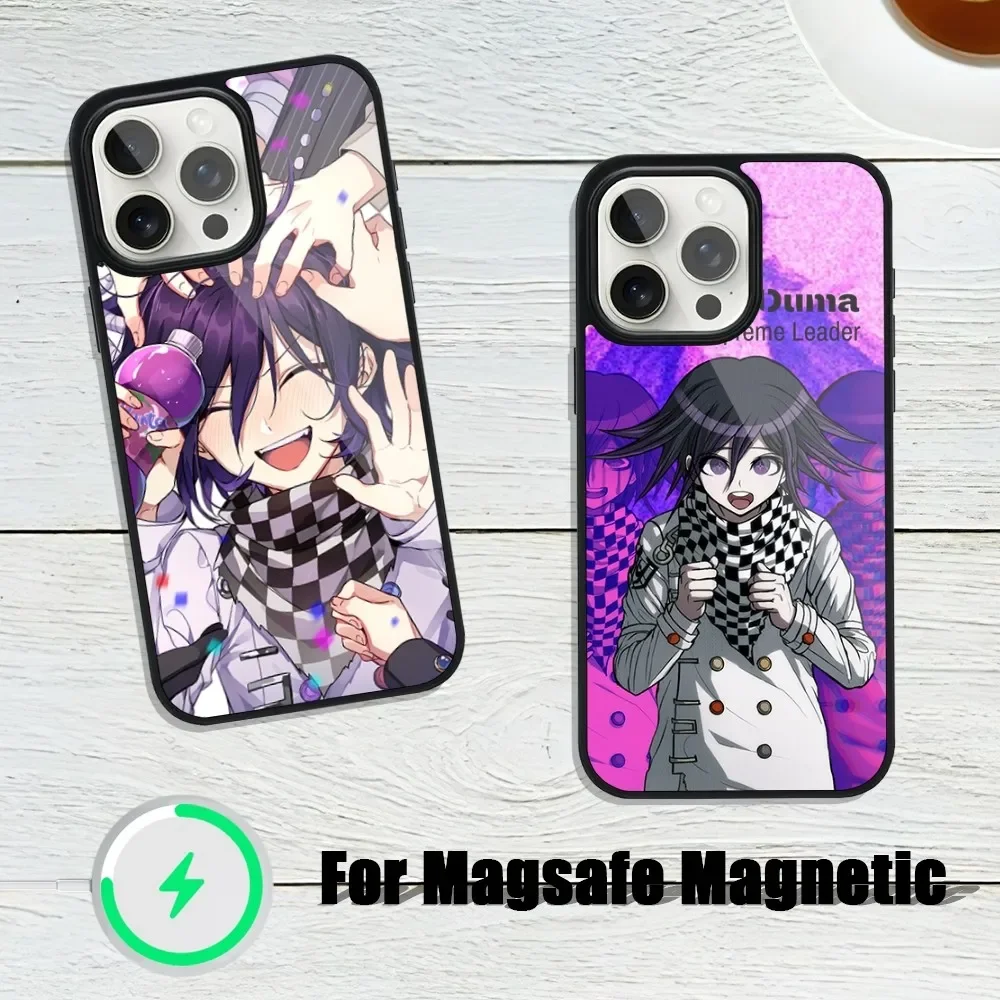 Danganronpa Kokichi Oma Purple Phone Case For iphone 13 Plus 12 14 Mini 11 Max 15 Pro Magsafe Magnetic Wireless Charging Shell