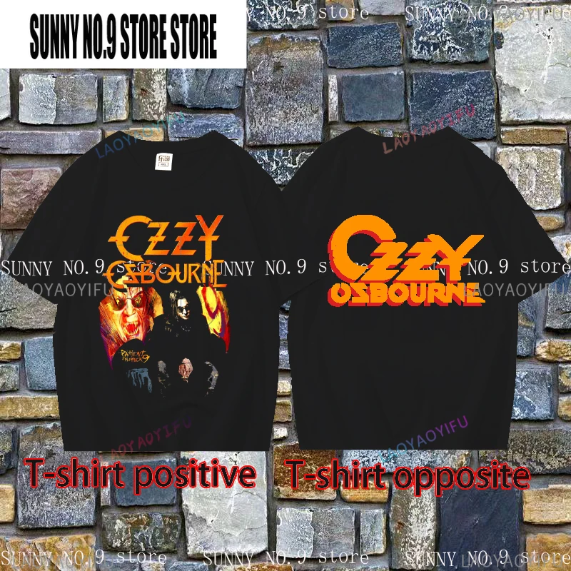 نادر!!!! Ozzy Osbouhibn تحدث عن تي شيرت جولة الشيطان ، تي شيرت أسود عتيق ، من من