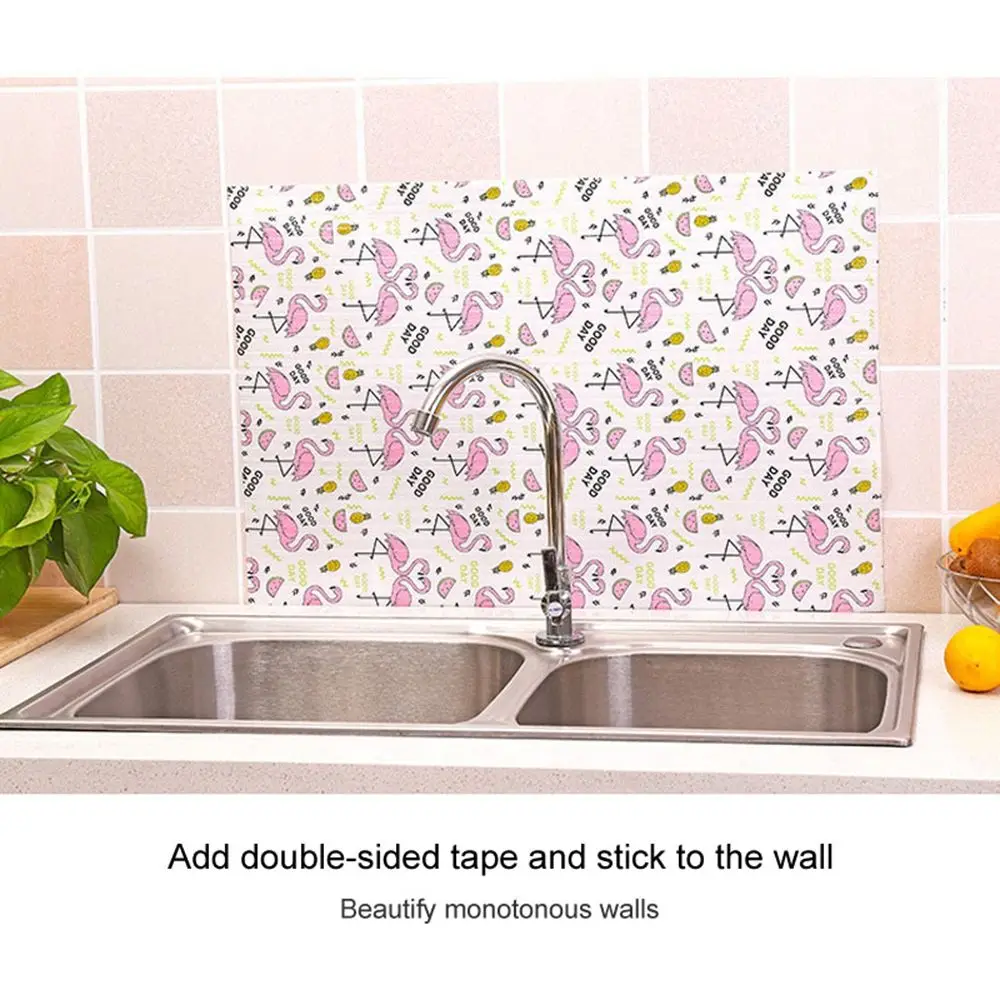 1 Roll Kitchen Table Mat Drawers Cabinet Shelf Liners Flamingo Cupboard Placemat Waterproof Oil proof Shoes Cabinet Mat