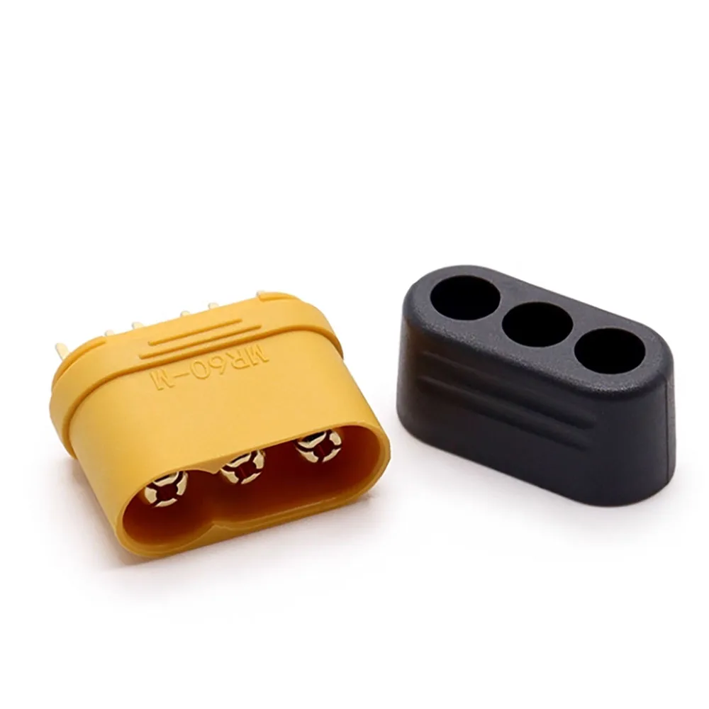 10/20 قطعة/زوج جديد وأصلي MR60 ذكر أنثى التوصيل مع حامي غطاء مغمد 3.5 مللي متر 3 دبوس موصل قابس ل AMASS