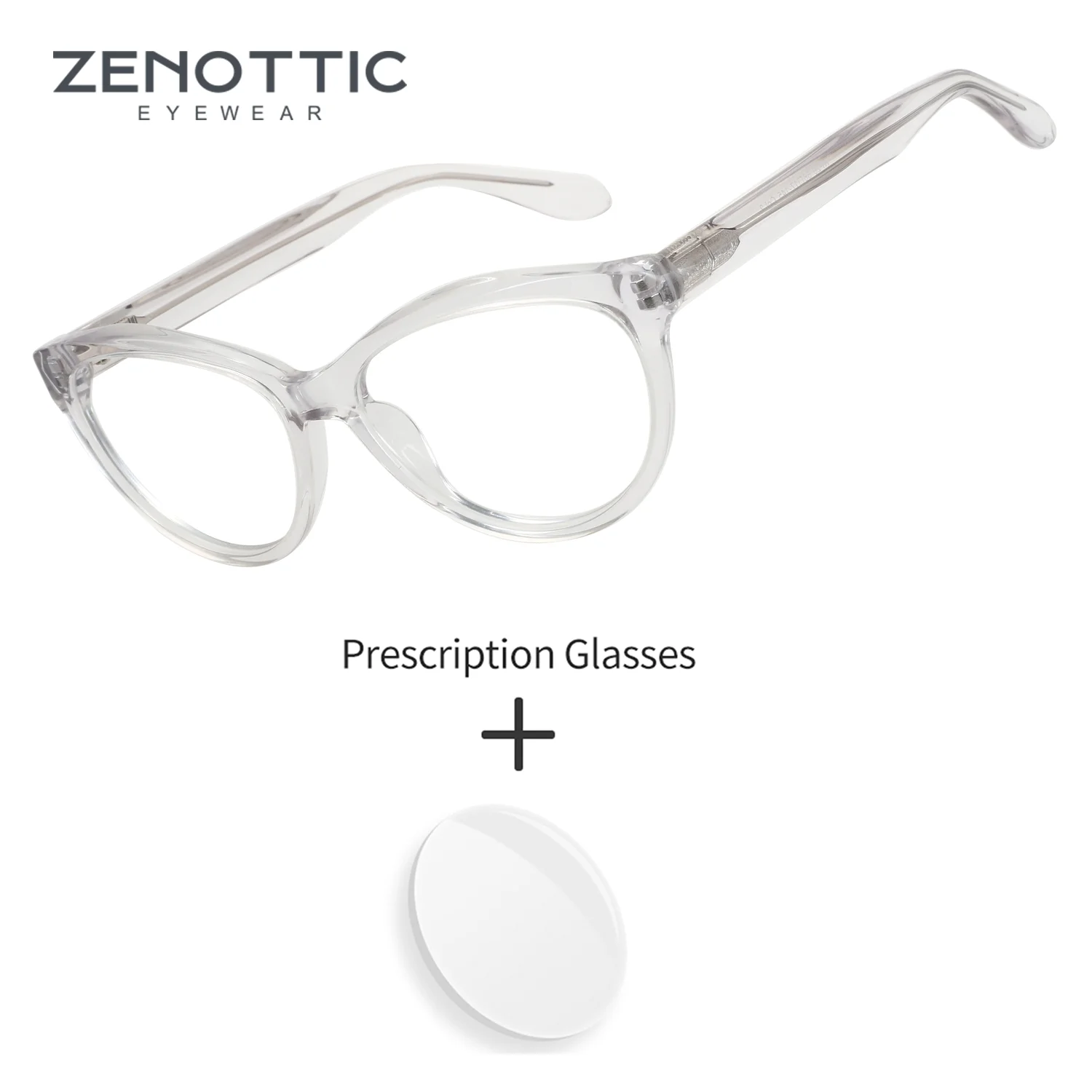 

Очки ZENOTTIC ручной работы из ацетата, женские, в форме кошачьего глаза, фотохромные, с защитой от синего света, оптические линзы, очки по рецепту