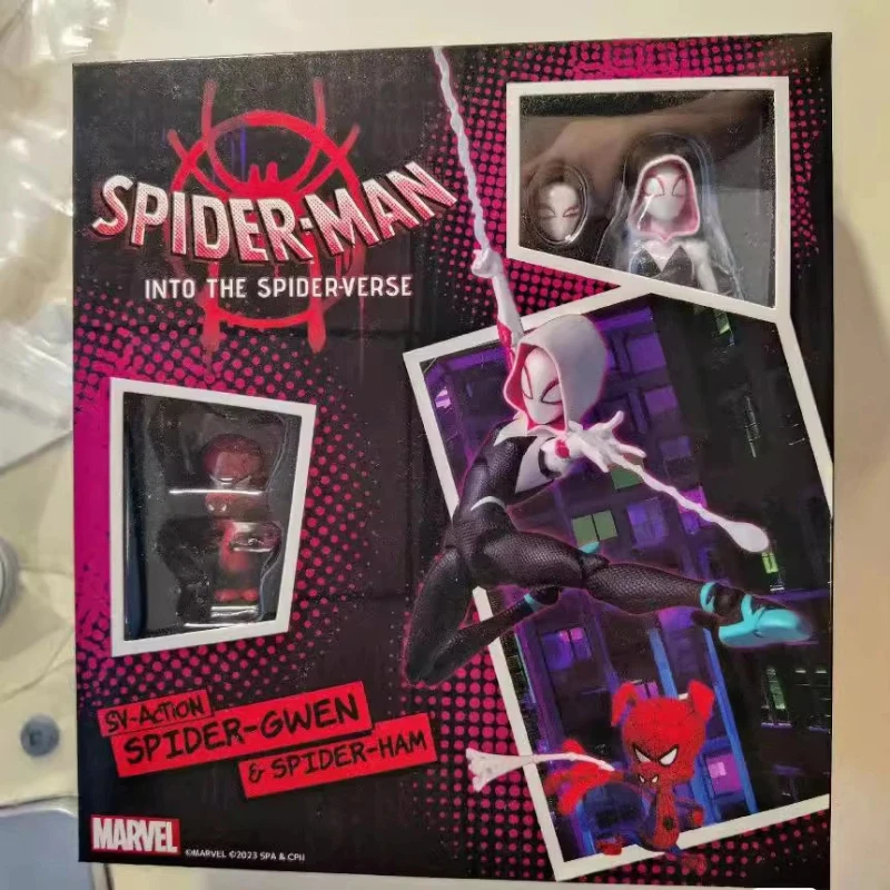 

Новая коллекционная артикулированная фигурка Гвен Стейси из Marvel Spider-Man: В другом мире пауков, в коробке, с дополнительными деталями, для фанатов