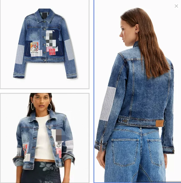 

Original order for foreign trade: A new Spanish women's blazer with a solid color lapel and a hollow design