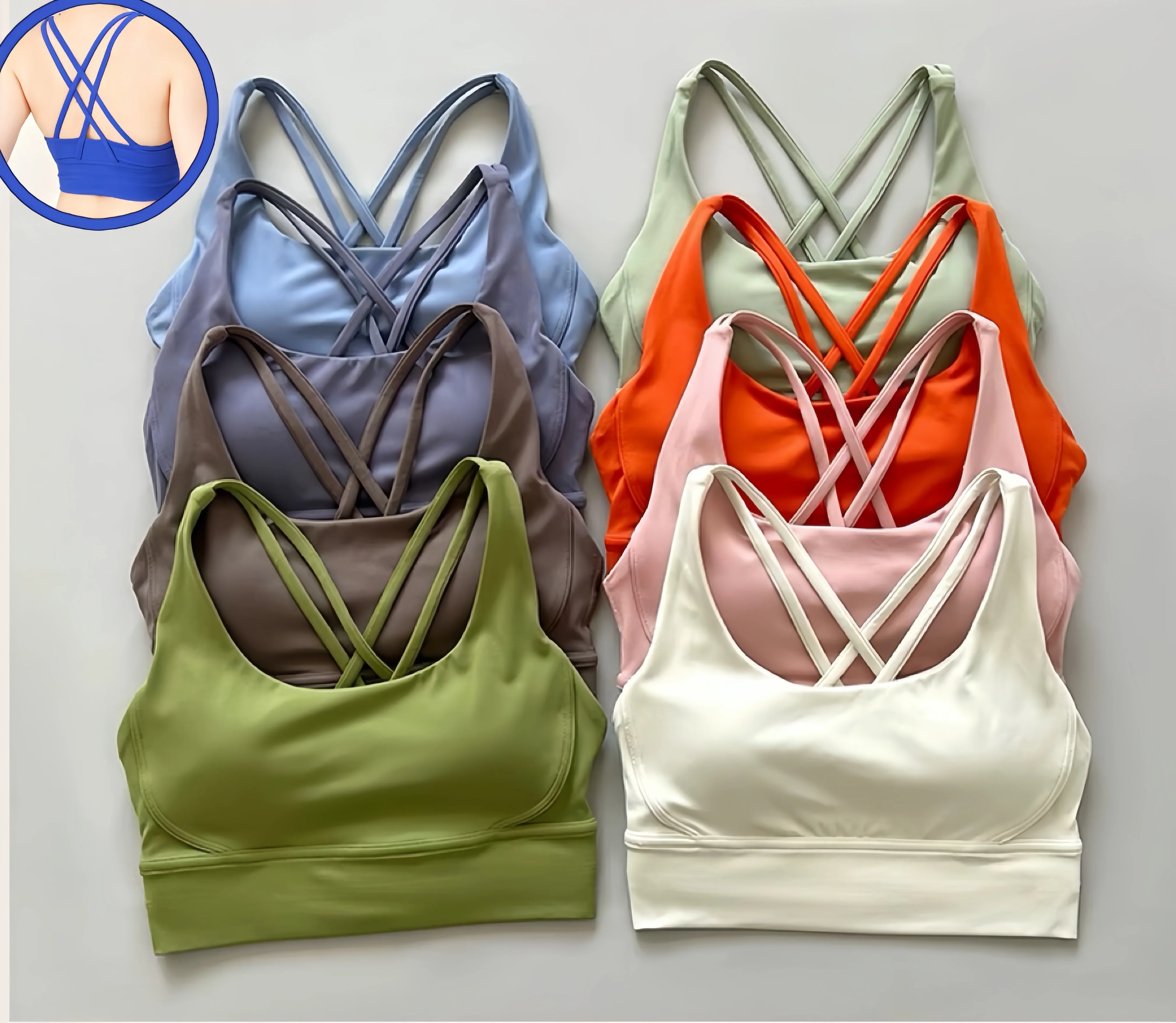 

Женский спортивный бюстгальтер с перекрещенной спиной Naked Sensation, удобный для кожи, укороченный топ для тренировок для бега, йоги