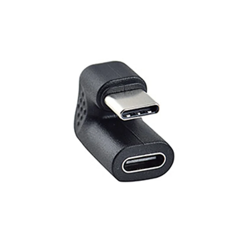 FULL-4Pcs 180 Degree Right Angle USB 3.1 Type C Male To Female USB-C Converter Adapter For  Xiaomi Huawei Smart Phone