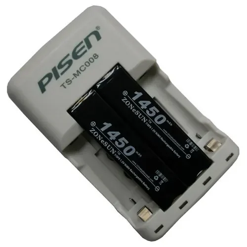 Nuevo caliente A en el núcleo 1,2 V 1450mAh Ni MH batería 67F6 goma reproductor de CD auriculares recargable Li-ion Cell 1 Uds cargador 2 uds batería