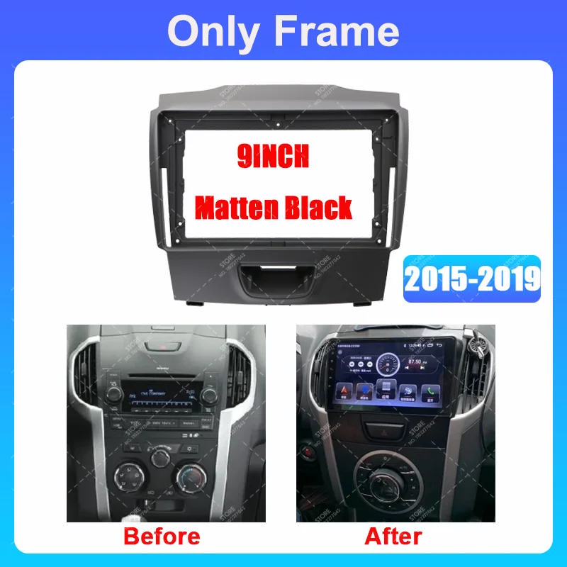 

Android Radio Frame For ISUZU D-MAX/MU-X/Chevrolet Trailblazer/Colorado/S10 2012-2019 Fascia Stereo Panel Harness Wire Canbus